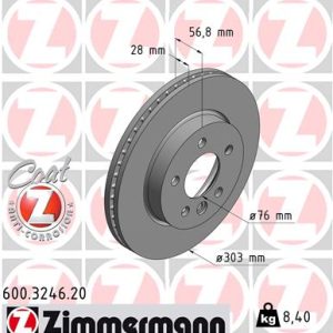 Disc frana ZIMMERMANN 600.3246.20 – VW | AutoRival