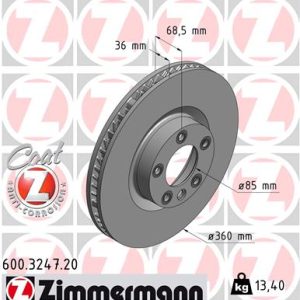 Disc frana ZIMMERMANN 600.3247.20 – VW | AutoRival