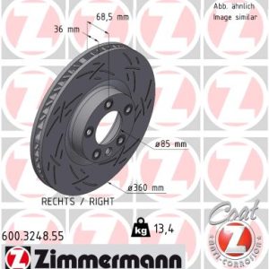 Disc frana ZIMMERMANN 600.3248.55 – VW | AutoRival