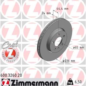 Disc frana ZIMMERMANN 600.3260.20 – VW | AutoRival