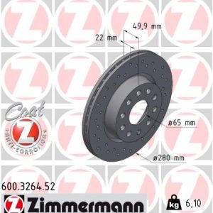 Disc frana ZIMMERMANN 600.3264.52 – VW | AutoRival