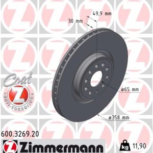 Disc frana ZIMMERMANN 600.3269.20 – VW | AutoRival