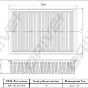 Filtru aer DRIVE DP1110.10.0102 – VW | AutoRival