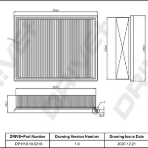 Filtru aer DRIVE DP1110.10.0219 – VW | AutoRival
