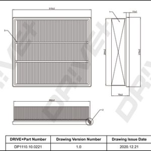 Filtru aer DRIVE DP1110.10.0221 – VW | AutoRival