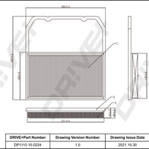 Filtru aer DRIVE DP1110.10.0224 – VW | AutoRival