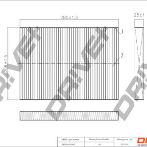 Filtru aer habitaclu DRIVE DP1110.12.0002 – VW | AutoRival