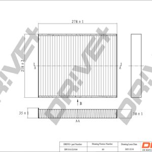 Filtru aer habitaclu DRIVE DP1110.12.0164 – VW | AutoRival