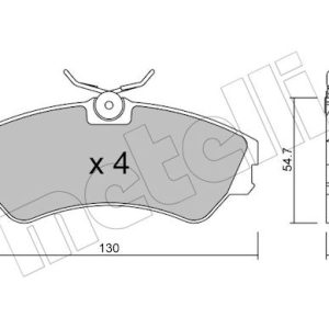 Set placute frana METELLI 22-0162-0 – VW | AutoRival