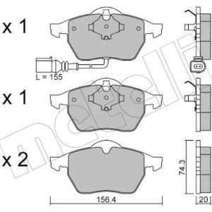 Set placute frana METELLI 22-0181-4 – VW | AutoRival