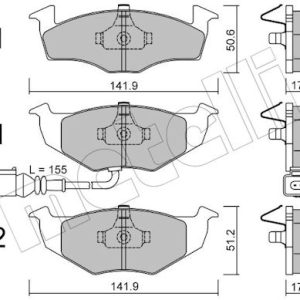 Set placute frana METELLI 22-0206-3 – VW | AutoRival