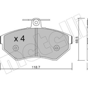 Set placute frana METELLI 22-0215-0 – VW | AutoRival