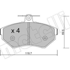 Set placute frana METELLI 22-0215-1 – VW | AutoRival