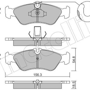 Set placute frana METELLI 22-0311-0 – VW | AutoRival