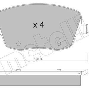 Set placute frana METELLI 22-0547-0 – VW | AutoRival