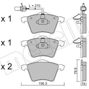 Set placute frana METELLI 22-0550-0 – VW | AutoRival