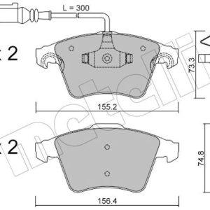 Set placute frana METELLI 22-0552-2 – VW | AutoRival