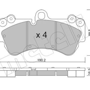 Set placute frana METELLI 22-0653-0 – VW | AutoRival