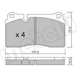 Set placute frana METELLI 22-0659-0 – VW | AutoRival
