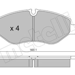 Set placute frana METELLI 22-0671-0 – VW | AutoRival
