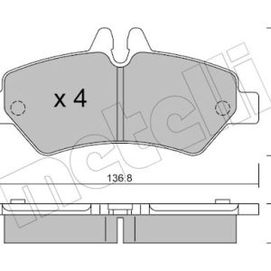 Set placute frana METELLI 22-0672-0 – VW | AutoRival