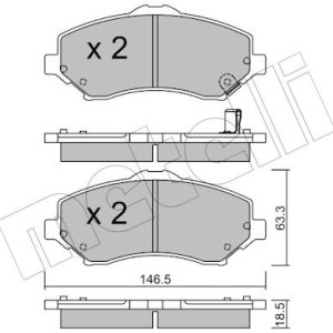 Set placute frana METELLI 22-0862-1 – VW | AutoRival