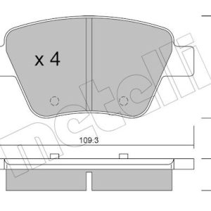 Set placute frana METELLI 22-0889-0 – VW | AutoRival