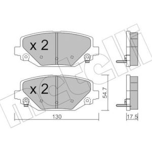 Set placute frana METELLI 22-0947-0 – VW | AutoRival