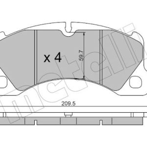 Set placute frana METELLI 22-0957-0 – VW | AutoRival