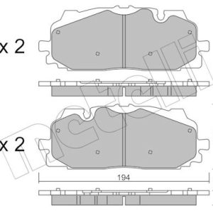 Set placute frana METELLI 22-1128-0 – VW | AutoRival