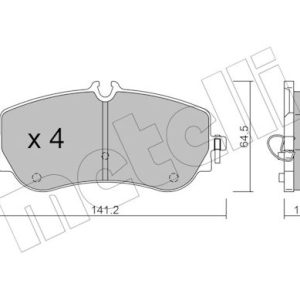 Set placute frana METELLI 22-1175-0 – VW | AutoRival