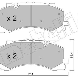 Set placute frana METELLI 22-1252-0 – VW | AutoRival