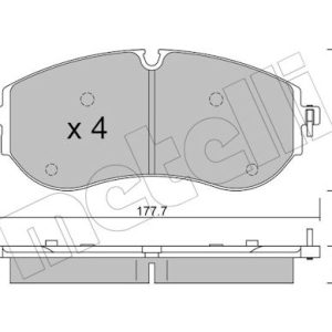 Set placute frana METELLI 22-1262-0 – VW | AutoRival