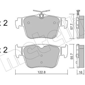 Set placute frana METELLI 22-1317-0 – VW | AutoRival
