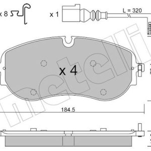 Set placute frana METELLI 22-1320-0 – VW | AutoRival