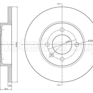 Disc frana METELLI 23-0186C – VW | AutoRival