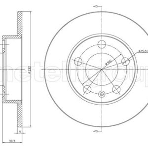 Disc frana METELLI 23-0366C – VW | AutoRival
