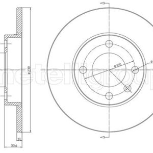 Disc frana METELLI 23-0371 – VW | AutoRival