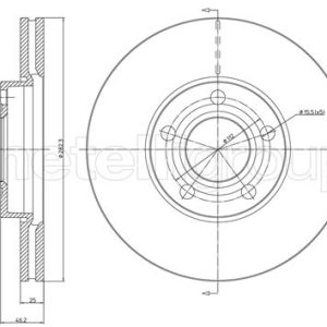 Disc frana METELLI 23-0378C – VW | AutoRival