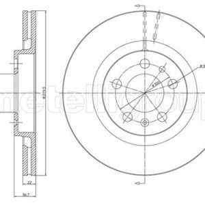 Disc frana METELLI 23-0391C – VW | AutoRival