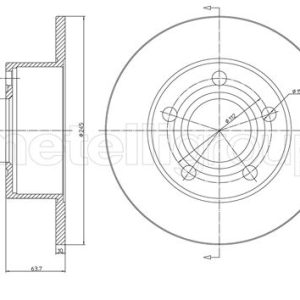 Disc frana METELLI 23-0395C – VW | AutoRival