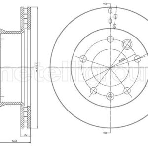 Disc frana METELLI 23-0418 – VW | AutoRival