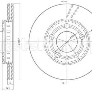 Disc frana METELLI 23-0614C – VW | AutoRival