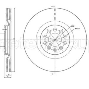 Disc frana METELLI 23-0706C – VW | AutoRival