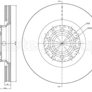 Disc frana METELLI 23-0726C – VW | AutoRival