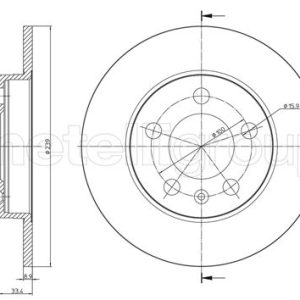 Disc frana METELLI 23-0742C – VW | AutoRival