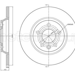 Disc frana METELLI 23-0767C – VW | AutoRival