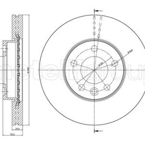 Disc frana METELLI 23-0773C – VW | AutoRival