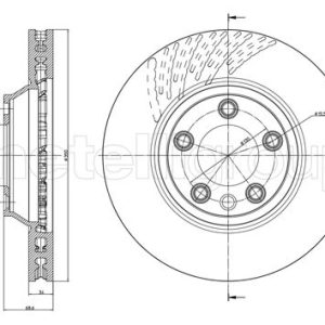 Disc frana METELLI 23-0882C – VW | AutoRival