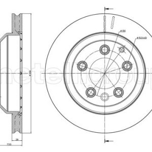 Disc frana METELLI 23-0883C – VW | AutoRival
